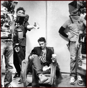 James Franco on set of his debut movie.